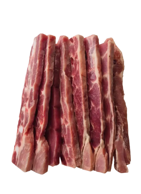 Costilla de cerdo en corte coreano